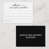 Elegant advies voor het Baby shower van de nieuwe  (Voorkant / Achterkant)