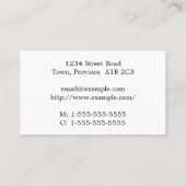 Elegant advocaat-bij-wet Visitekaartje (Achterkant)