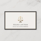 Elegant advocatenkantoor Legal Kantoor Visitekaartje (Voorkant)