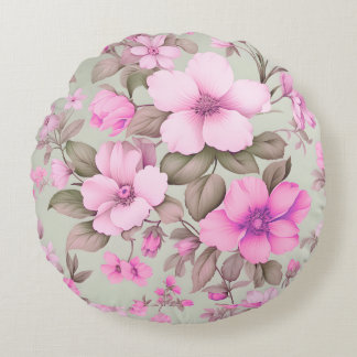 Elegant Aesthetic Throw Pillow - Decorative Accent Rond Kussen