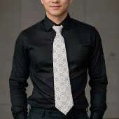 Elegant Aesthetics Spanish Geometric Pattern Tie Stropdas