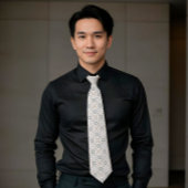 Elegant Aesthetics Spanish Geometric Pattern Tie Stropdas