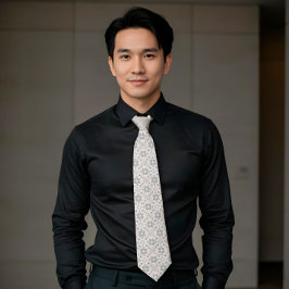 Elegant Aesthetics Spanish Geometric Pattern Tie Stropdas