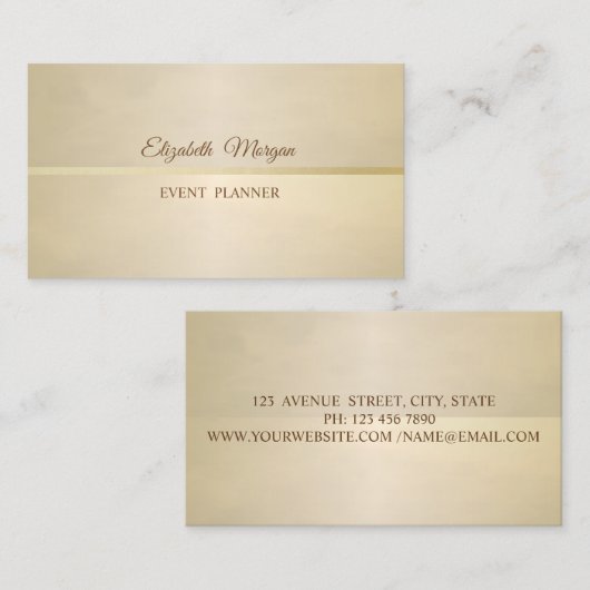 Elegant, afbeelding, , eenvoudig visitekaartje (Voorkant / Achterkant)