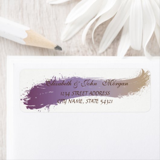 Elegant afbeelding, label penseelstreken (Insitu)