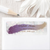 Elegant afbeelding, penseelstreek, Bokeh-adreslabe Etiket (Insitu)