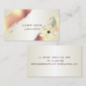 Elegant afbeelding, penseelstreek, ventilator visitekaartje (Voorkant / Achterkant)