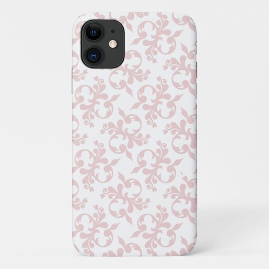 Elegant afbeelding Rococo Roze Ornament Patroon Case-Mate iPhone Case (Achterkant)