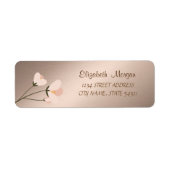 Elegant afbeelding Romantic, label voor blokadres (Voorkant)