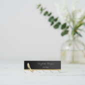 Elegant afbeelding Stijlvol, zwart, Heels Mini Visitekaartje (Staand voorkant)