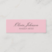 Elegant afbeelding Visitekaartjes | Roze en wit (Voorkant)