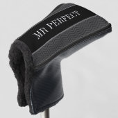 Elegant afdekplaatje van golfafvallen met aangepas golfheadcover (3/4 voorkant)