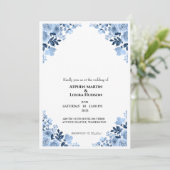 Elegant afdrukbaar nodigt moderne bewerkbare versi kaart (Staand voorkant)