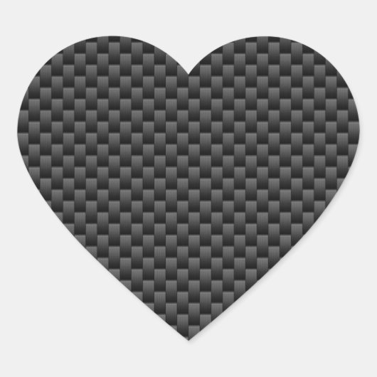 Elegant afdrukdecor voor koolstofvezel hart sticker (Voorkant)