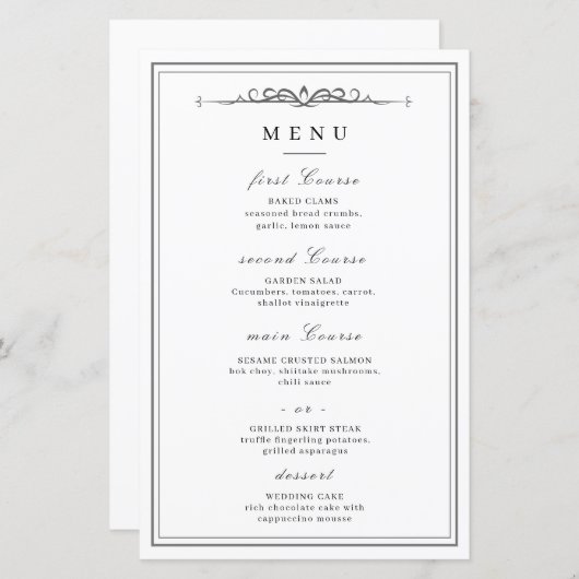 Elegant Affair minimalist Wedding (Voorkant / Achterkant)