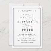 Elegant Affair minimalist Wedding Kaart (Voorkant)