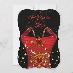 Elegant Affair Red Dress Black Gold Dag 2 Kaart
