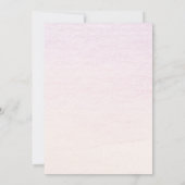 Elegant afgestudeerde foto 2025 Blush Pink Glitter Kaart (Achterkant)
