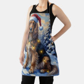 Elegant Afghan Hound Winter Wonderland Christmas Schort (Insitu)