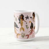 Elegant African American Mermaid Mok (Voorkant rechts)