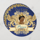 Elegant African Prince Royal Blue en Gold Kaart (Voorkant / Achterkant)