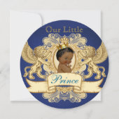 Elegant African Prince Royal Blue en Gold Kaart (Voorkant)