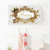 Elegant African Prince White Diamond Napkins Spandoek (Insitu)