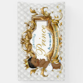 Elegant African Prince White Diamond Napkins Spandoek (Verticaal)