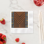 Elegant Afrikaans Bogolan Design Papier Servetten (Insitu)