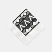 Elegant Afrikaans Bogolan Design Papier Servetten (Hoek)