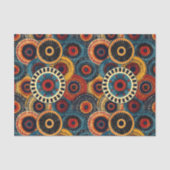 Elegant Afrikaans Etnisch Patroon Ontwerp Tissuepapier (Voorkant)