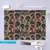Elegant Afrikaans Etnisch Patroon Tissuepapier (Craft)