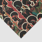 Elegant Afrikaans etnisch patroon Tissuepapier (Detail)