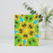 Elegant Afrikaans geïnspireerde Spider Traditionee Briefkaart (Staand voorkant)