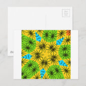 Elegant Afrikaans geïnspireerde Spider Traditionee Briefkaart (Voorkant / Achterkant)