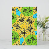 Elegant Afrikaans geïnspireerde Spider Traditionee Briefpapier (Staand voorkant)