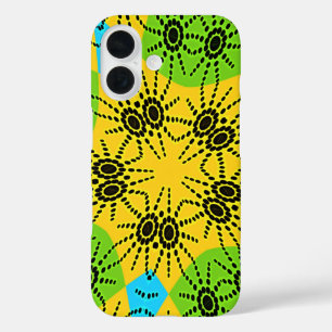 Elegant Afrikaans geïnspireerde Spider Traditionee iPhone 16 Hoesje