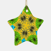 Elegant Afrikaans geïnspireerde Spider Traditionee Keramisch Ornament (Rechts)