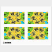 Elegant Afrikaans geïnspireerde Spider Traditionee Rechthoekige Sticker (Vel)