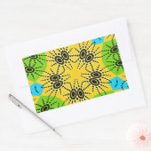 Elegant Afrikaans geïnspireerde Spider Traditionee Rechthoekige Sticker (Envelop)