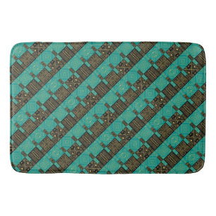 Elegant Afrikaans tribal geometrisch patroon Badmat