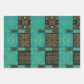 Elegant Afrikaans tribal geometrisch patroon Inpakpapier Vel (Voorkant)