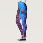Elegant Afrikaans tribal geometrisch patroon Leggings (Links)