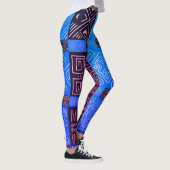 Elegant Afrikaans tribal geometrisch patroon Leggings (Rechts)