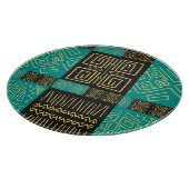 Elegant Afrikaans tribal geometrisch patroon Snijplank (Hoek)