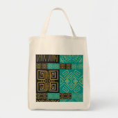 Elegant Afrikaans tribal geometrisch patroon Tote Bag (Voorkant)