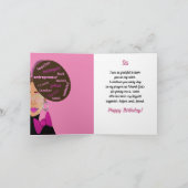 Elegant Afro American Sister Birthday Kaart (Binnen)