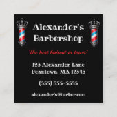 Elegant Afro-Amerikaans Man personaliseren Vierkante Visitekaartje (Achterkant)