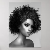 Elegant Afro Hair Poster (Voorkant)