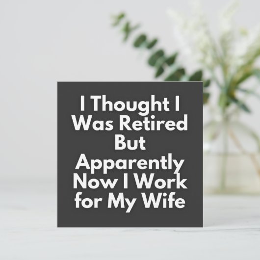 elegant afscheidsfeest, moderne pensioenviering, kaart (Staand voorkant)